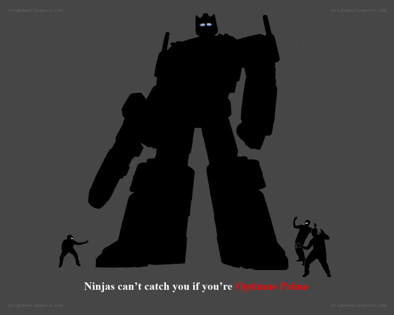 Optimus Prime vs ninjas