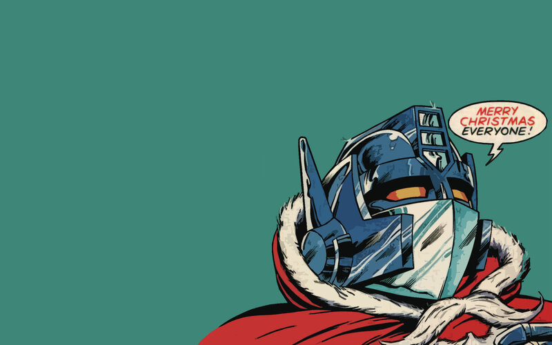 Optimus Prime wishes merry christmas