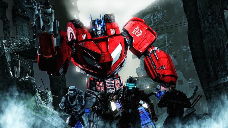 Optimus Prime with Soldiers