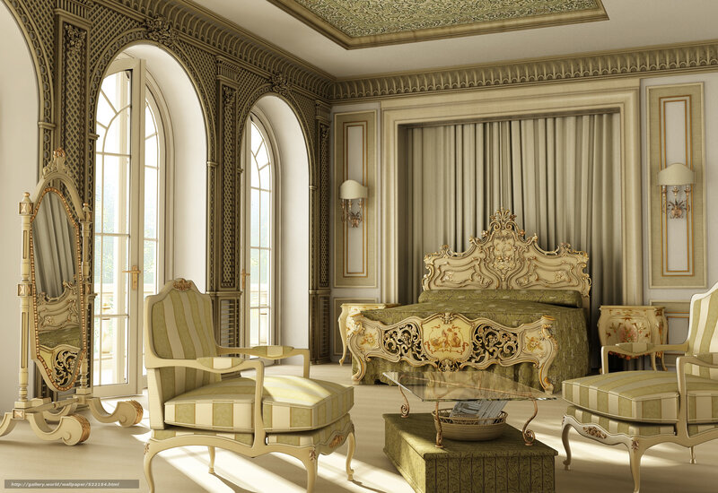opulent bedroom interior