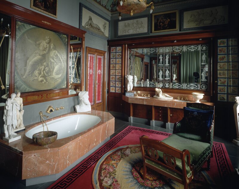opulent classical bathroom interior