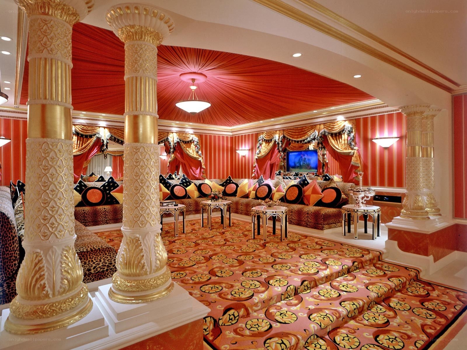 opulent living room interior