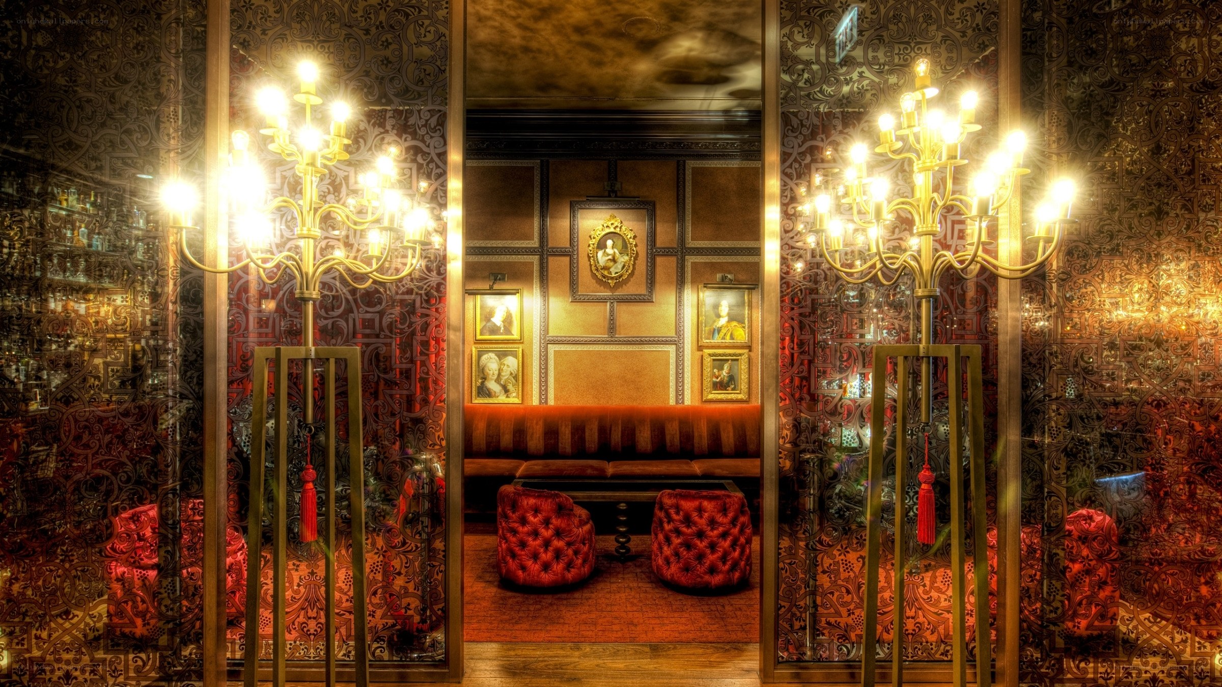 opulent lounge interior