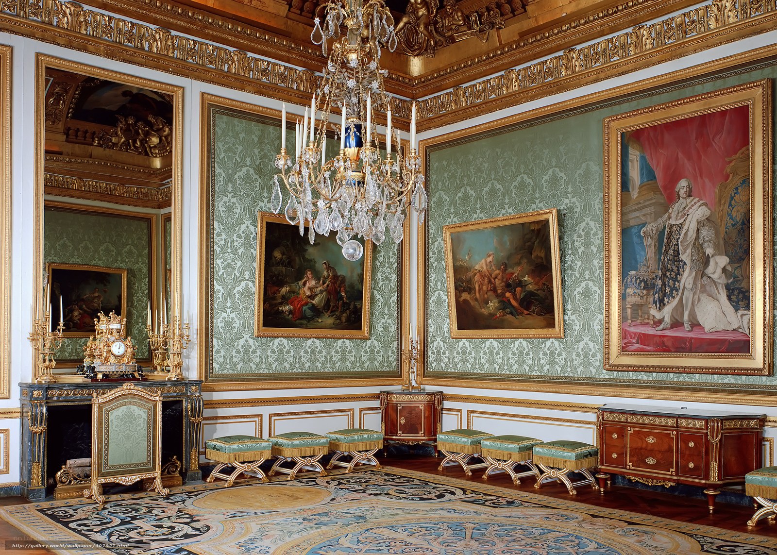 opulent palace reception room