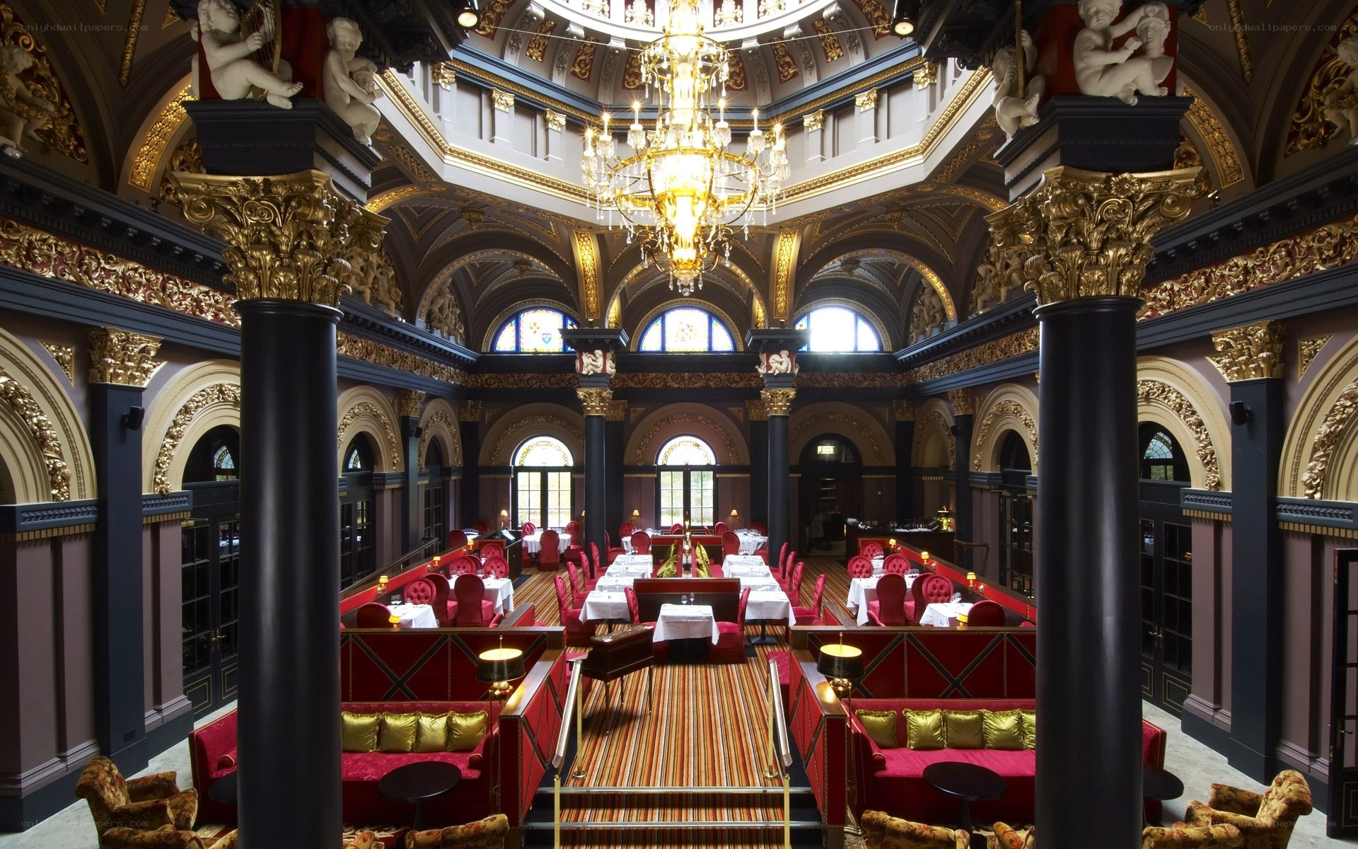 opulent restaurant interior