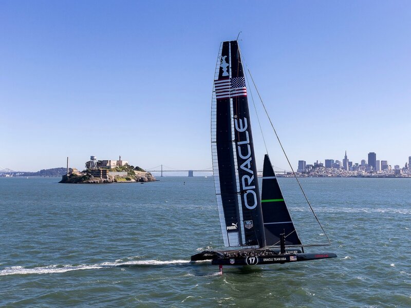 Oracle Team USA Sailboat