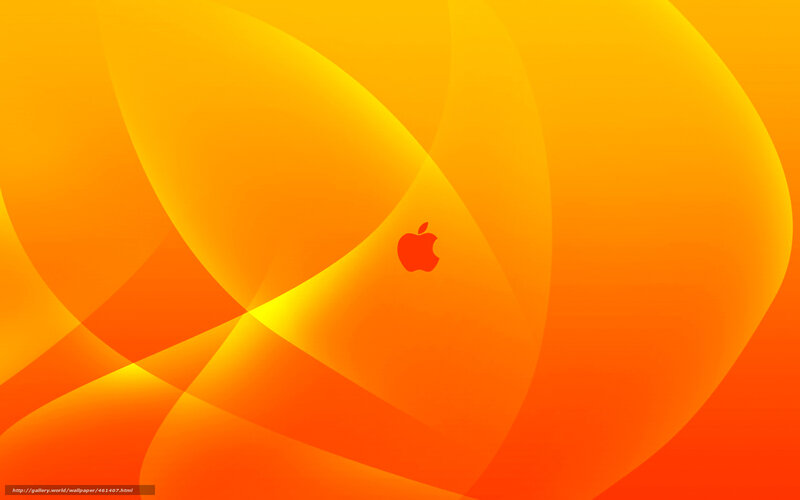 orange abstract apple wallpaper