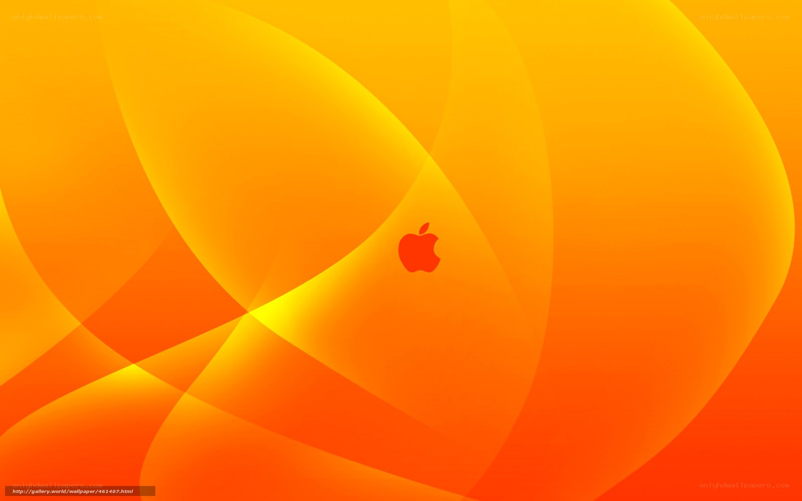 orange abstract apple wallpaper