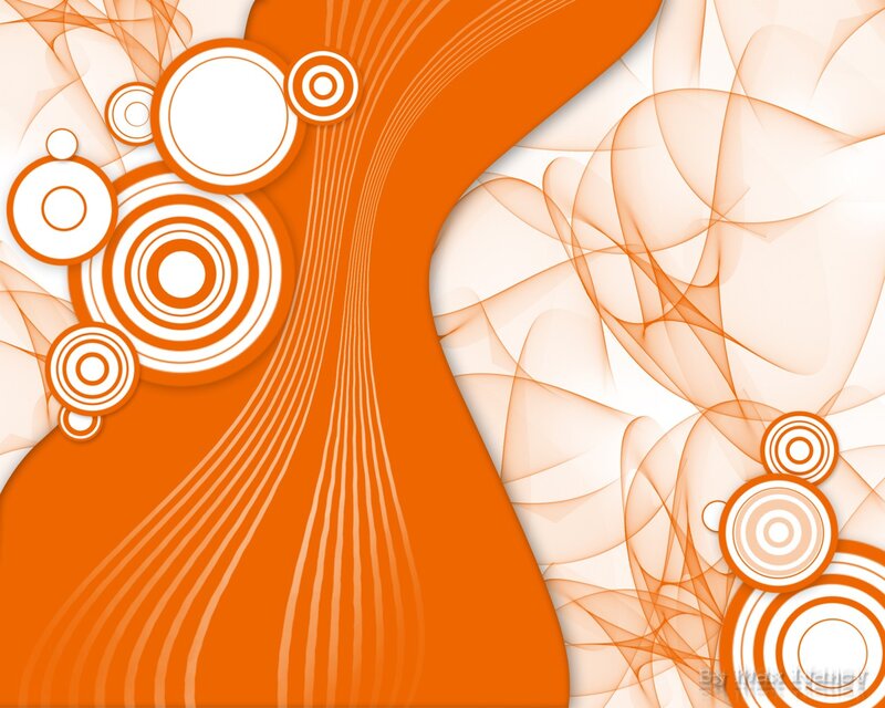 orange abstract circle design