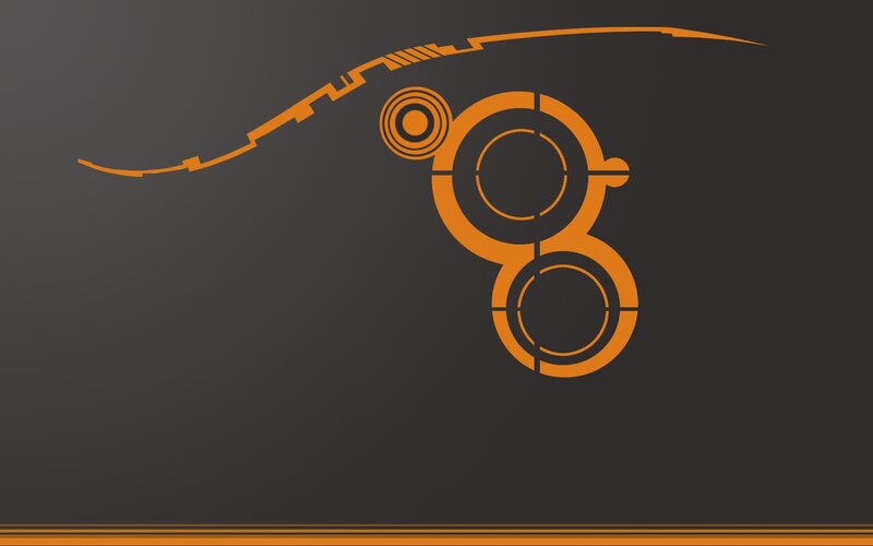 orange abstract design