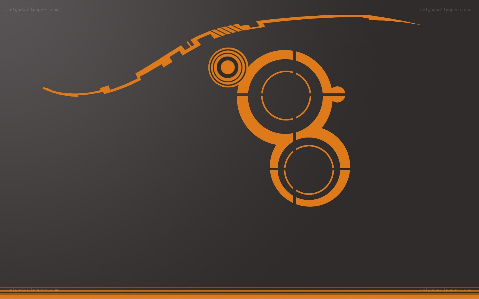 orange abstract design
