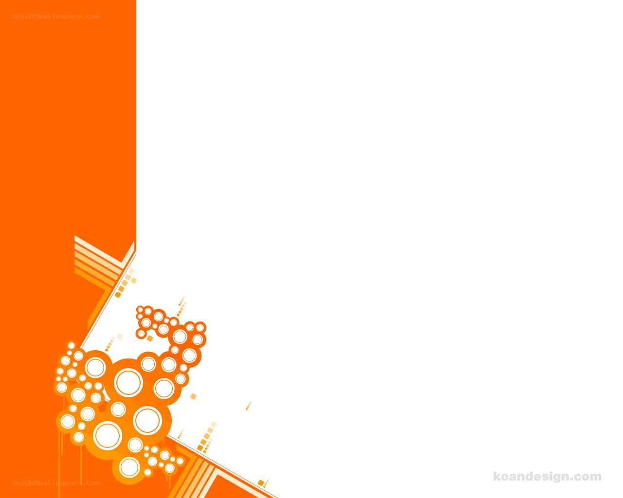 orange abstract design
