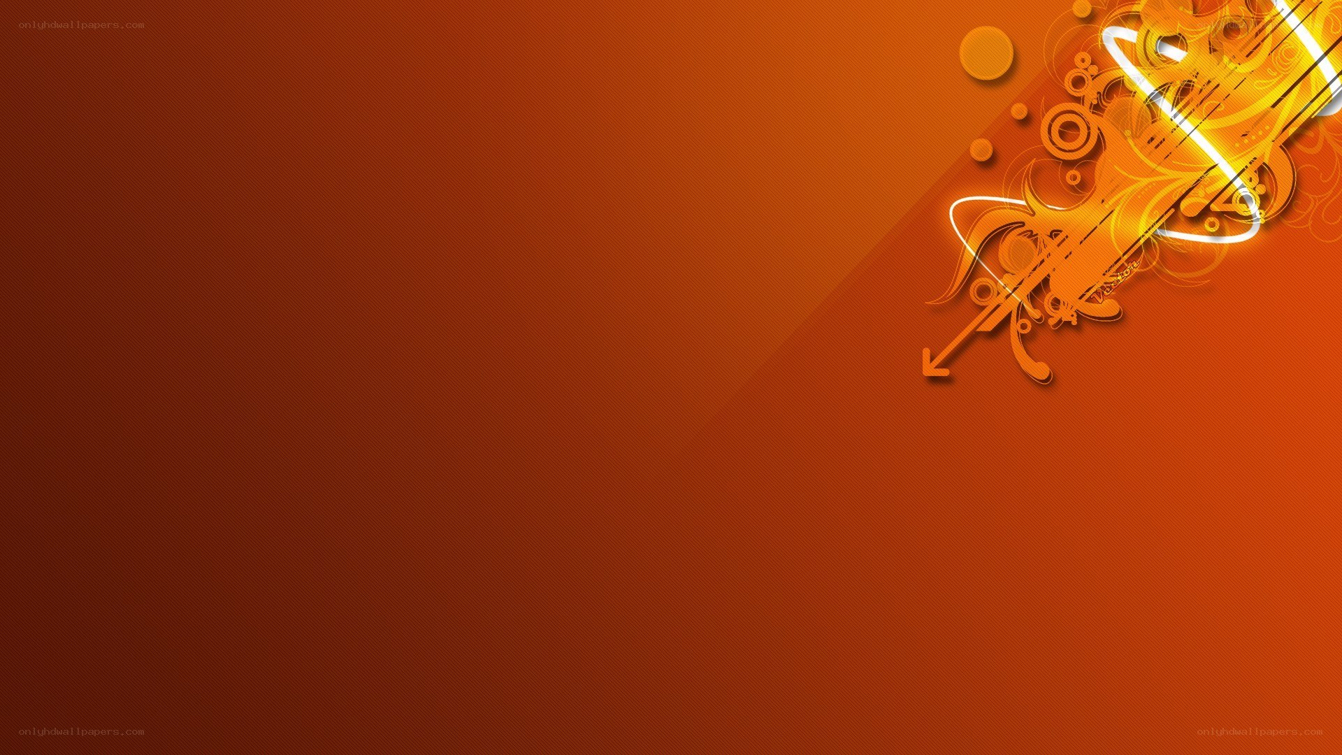 orange abstract design
