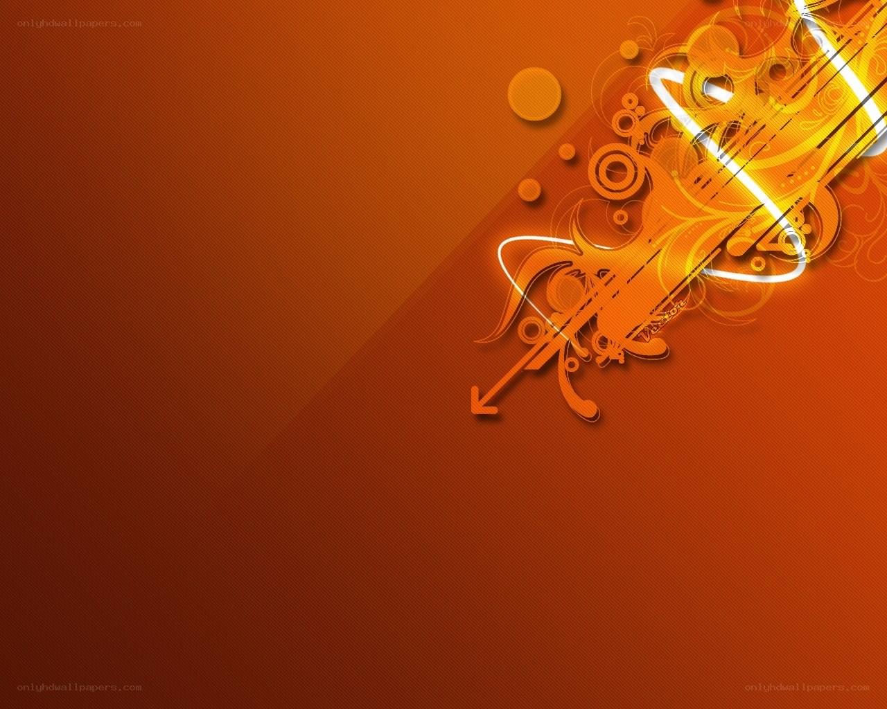 orange abstract design