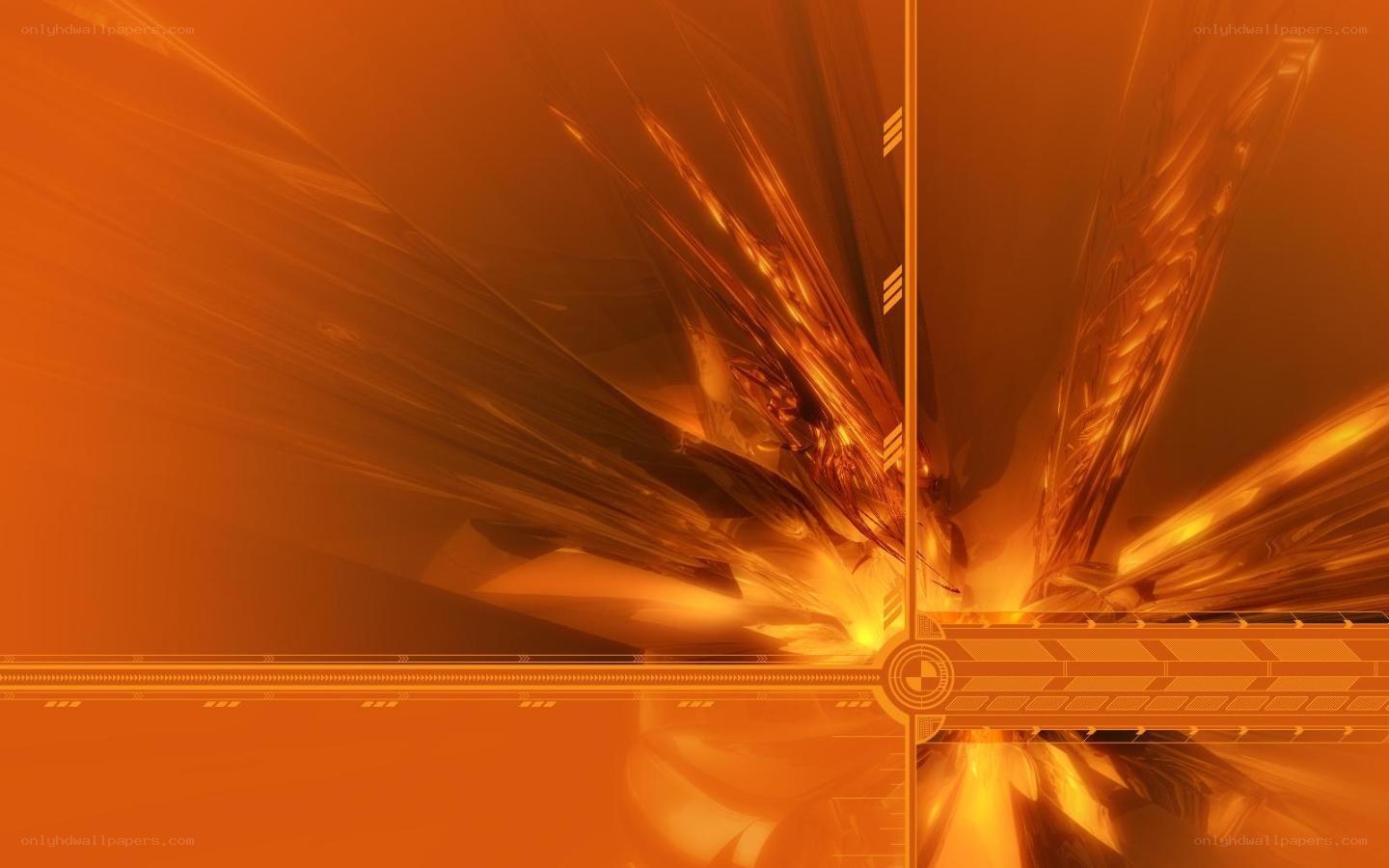 orange abstract digital art