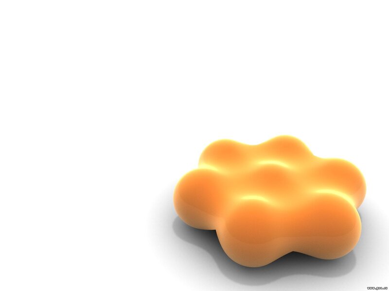 orange abstract shape