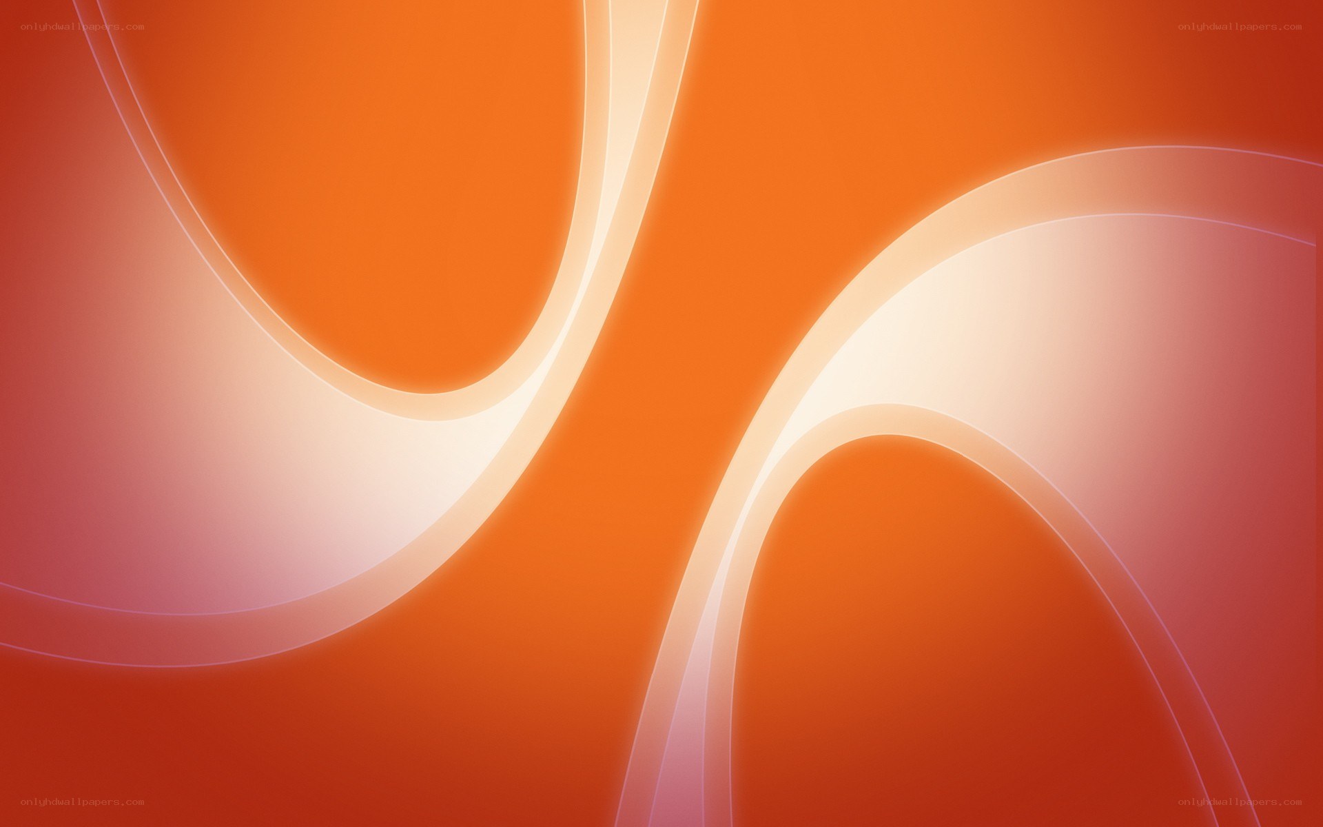 orange abstract wave design
