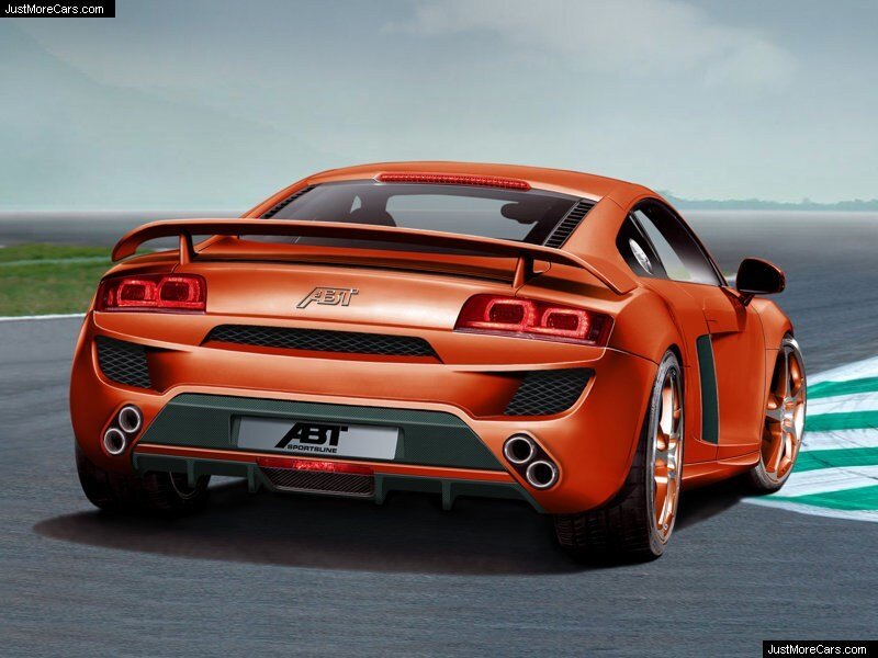 orange ABT sports car on track