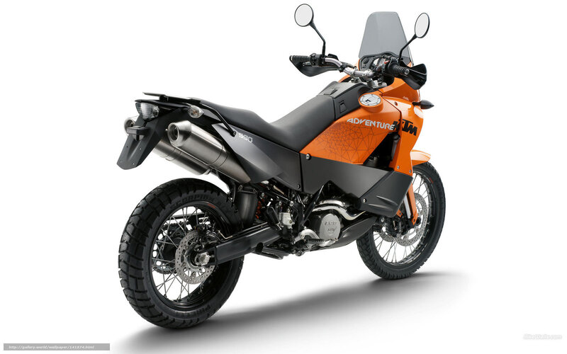 Orange Adventure Motorcycle — Neutral