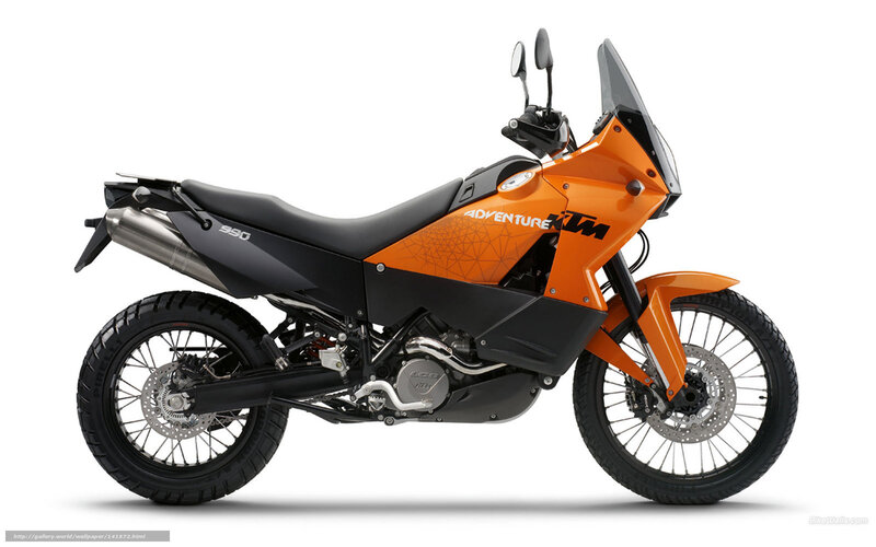 Orange Adventure Motorcycle