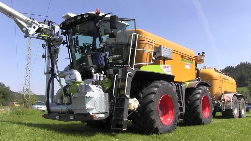Orange Agricultural Tractor