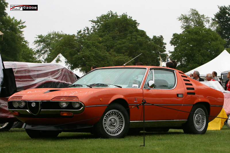 Orange Alfa Romeo sports car
