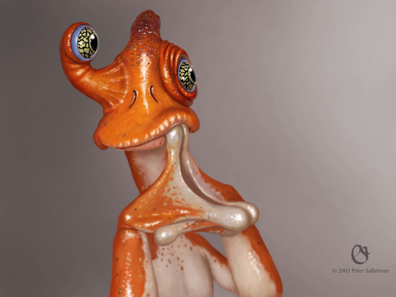 Orange Alien Creature