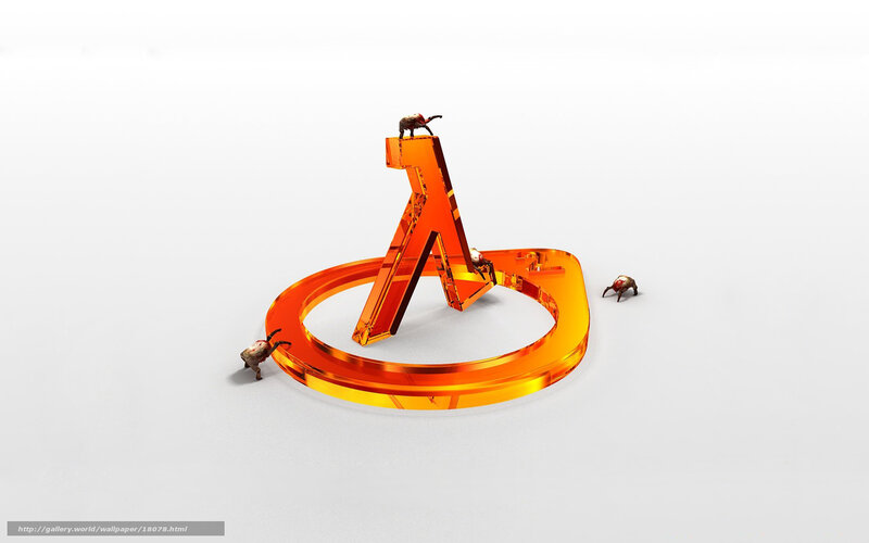 Orange Alpha Logo with Insects