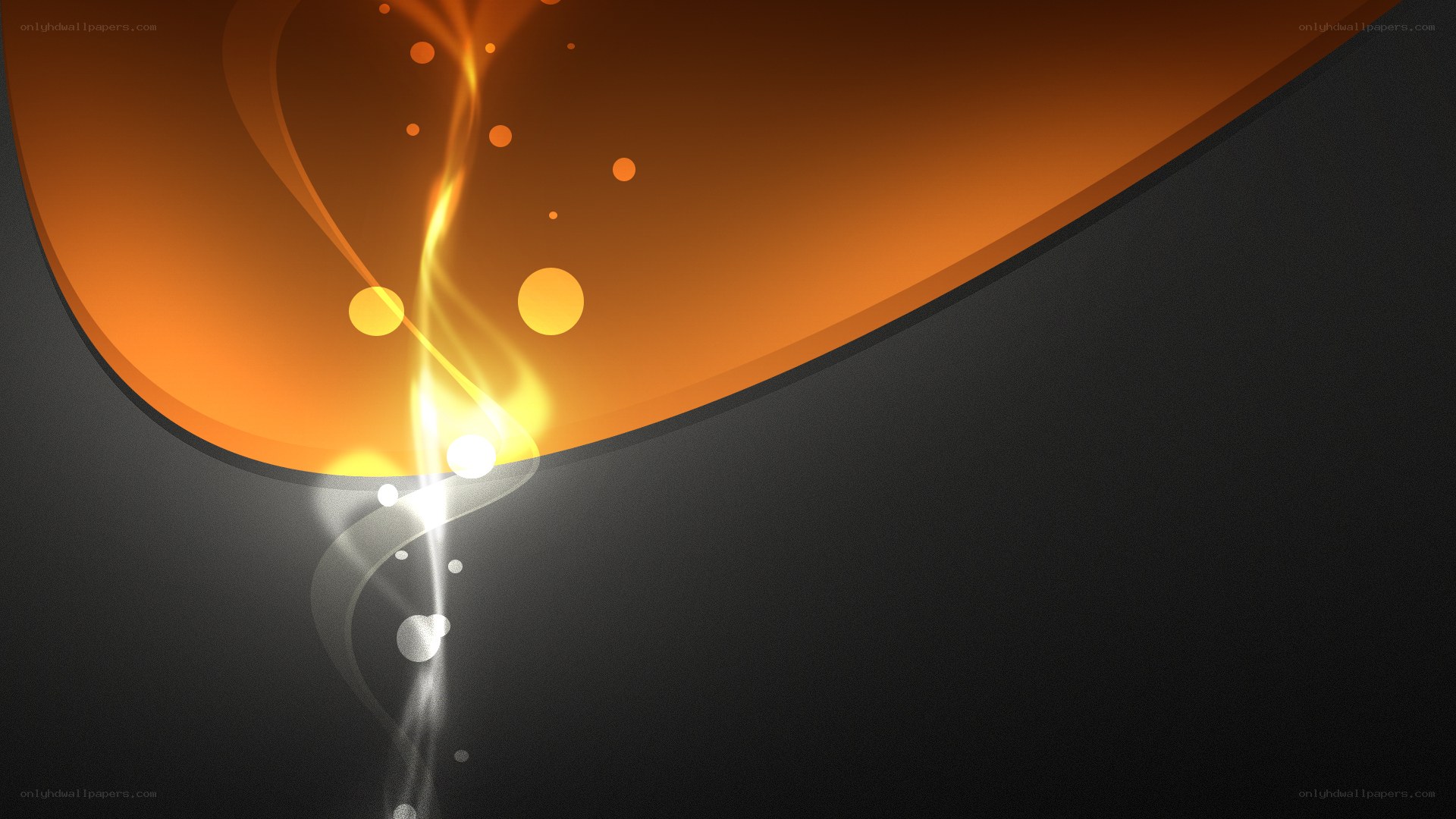orange and black abstract design
