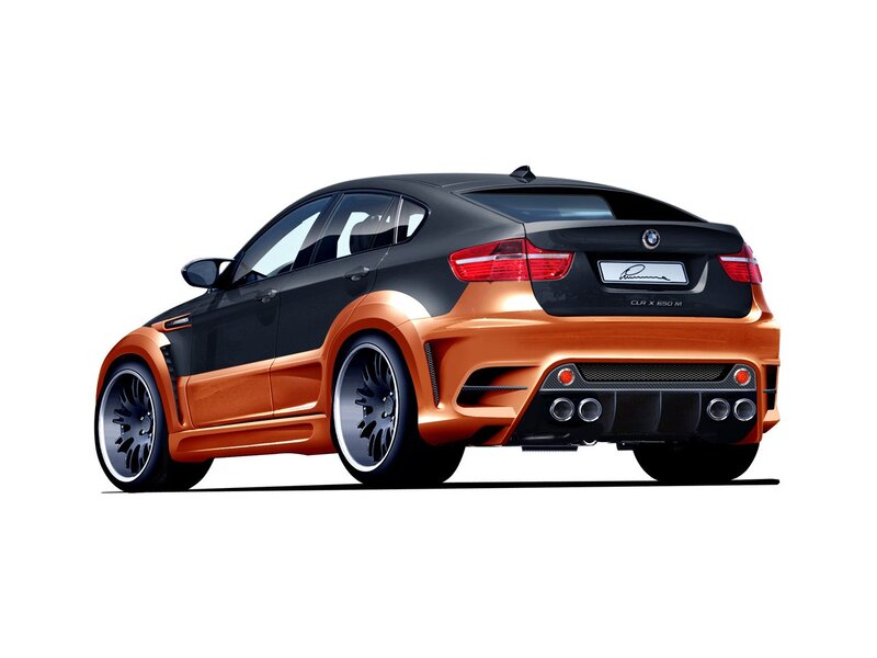 orange and black BMW X6