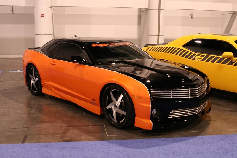 Orange and Black Camaro — Showroom