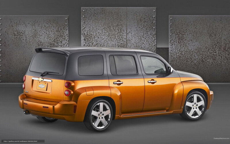 Orange and black Chevrolet HHR