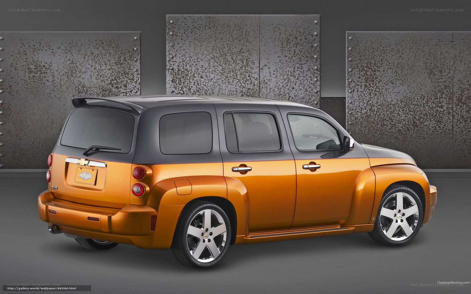 Orange and black Chevrolet HHR