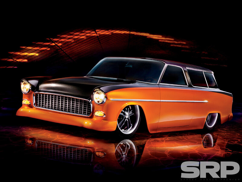 Orange and Black Custom Car