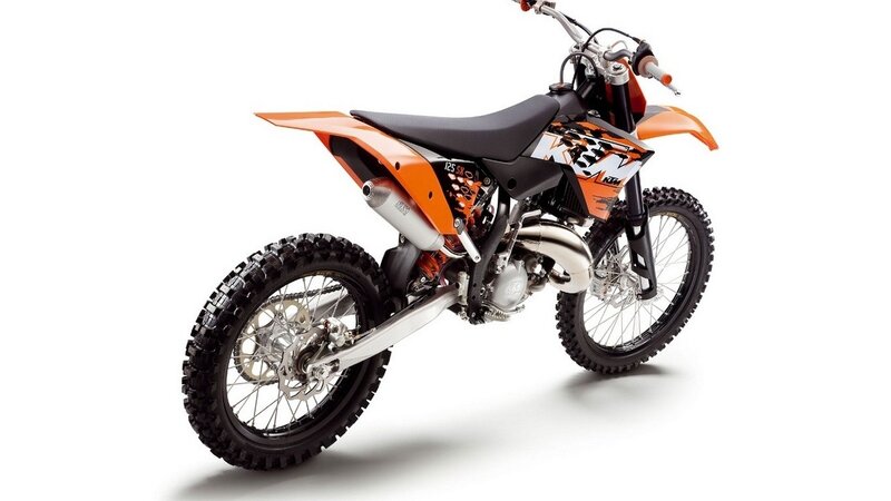 orange and black dirt bike