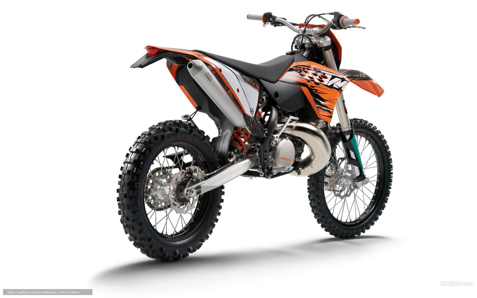 orange and black dirt bike