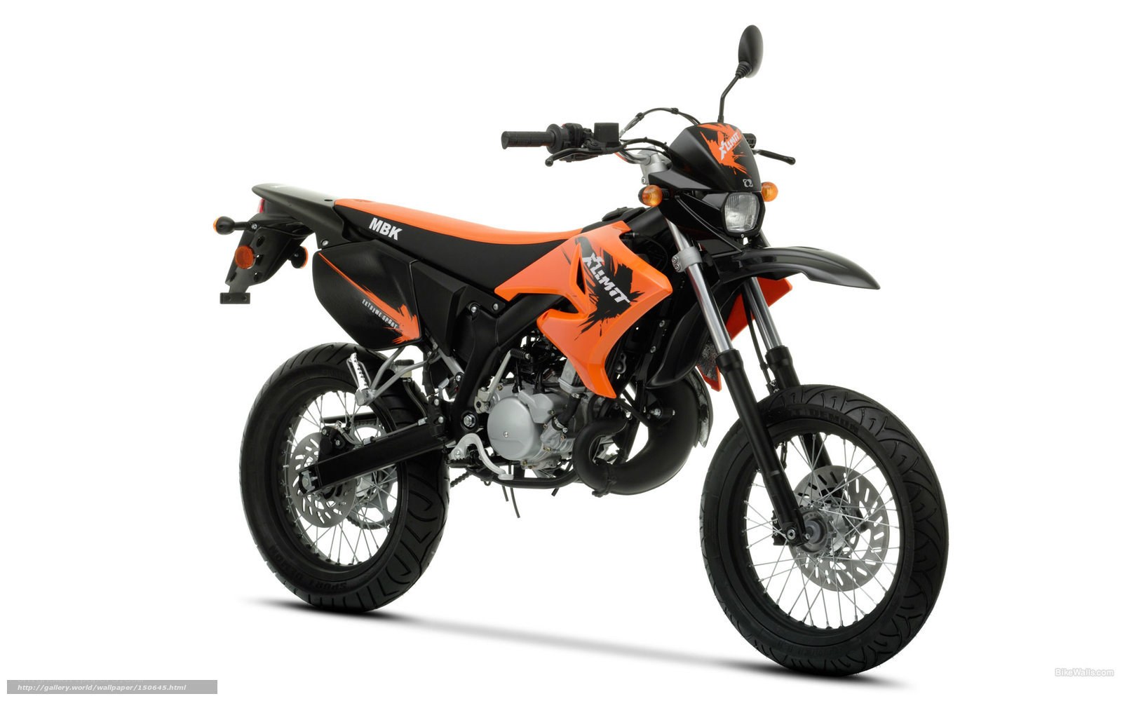 orange and black dirt bike