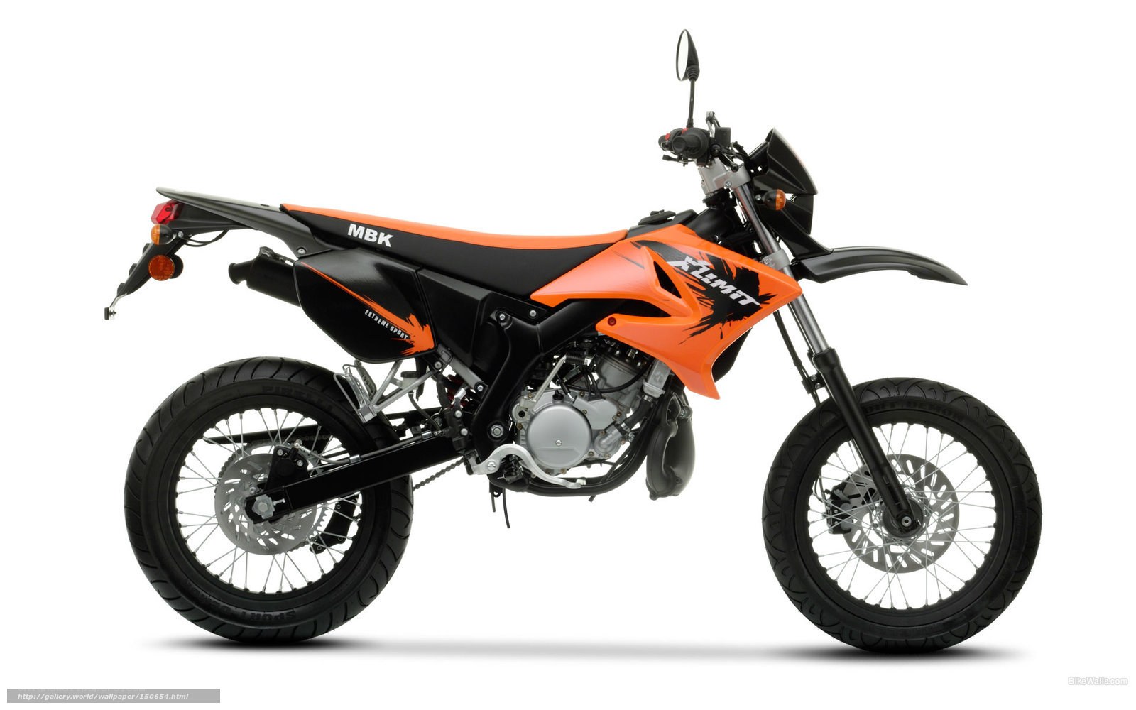 orange and black dirt bike