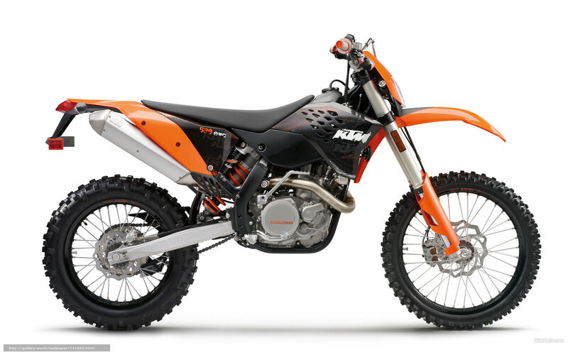 Orange and Black Dirt Bike — Neutral, Photograph, Motorcycle