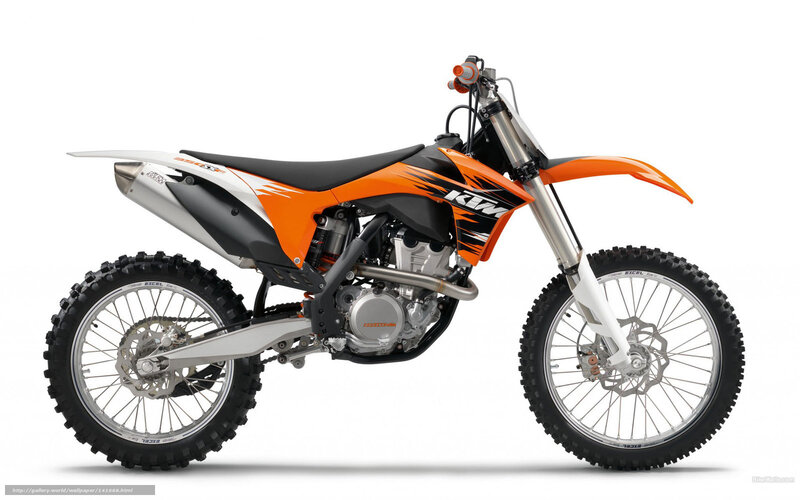 Orange and Black Dirt Bike — Neutral, Photograph
