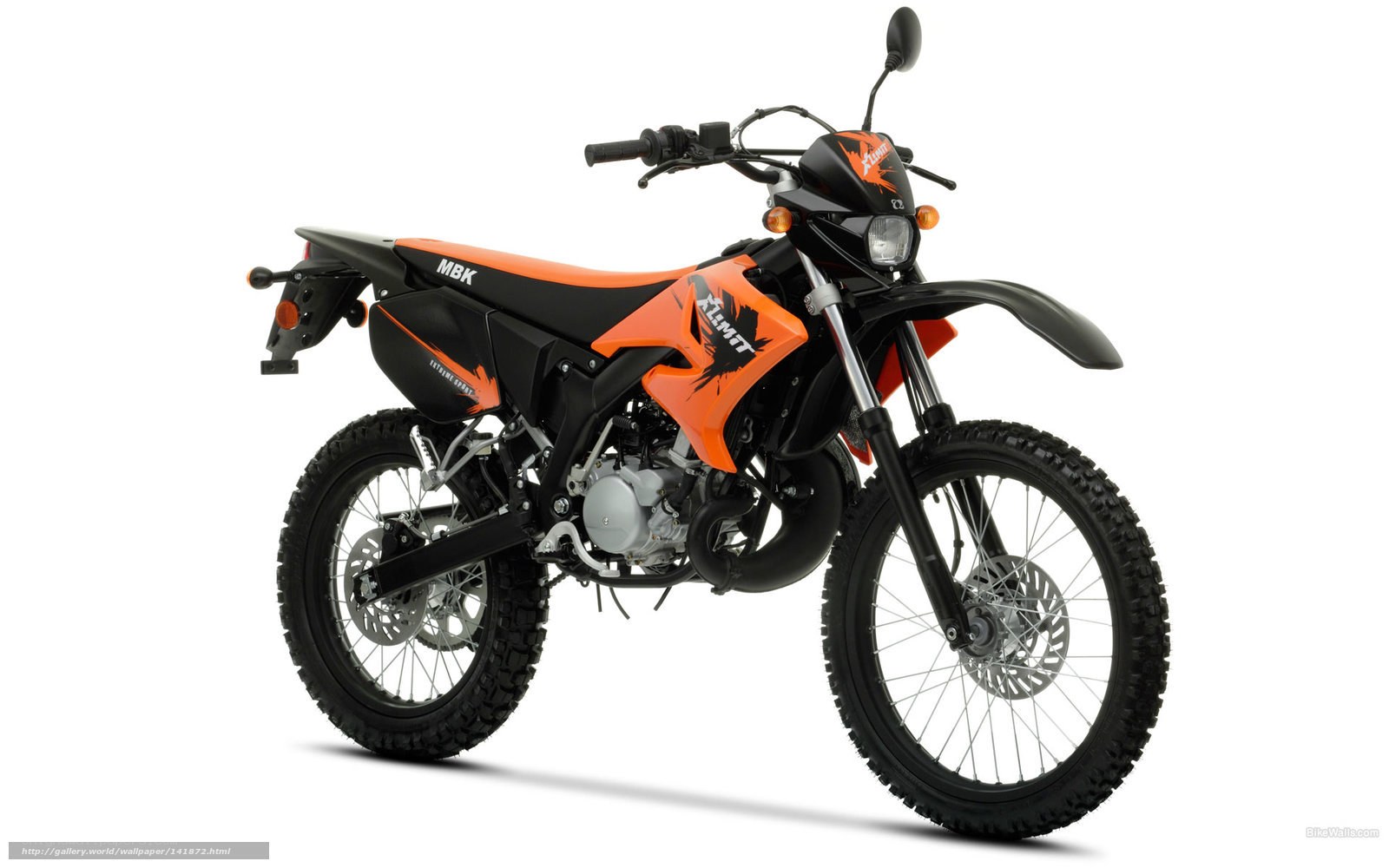 orange and black dirt bike