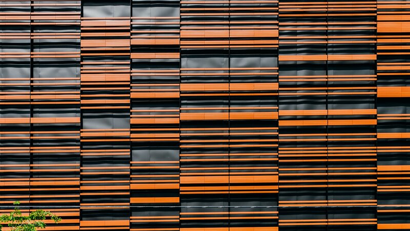 Orange and Black Facade