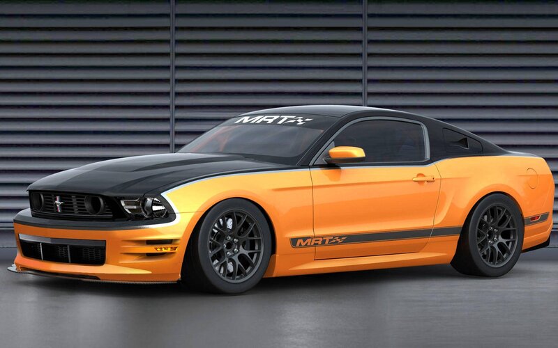 Orange and Black Ford Mustang — Dynamic