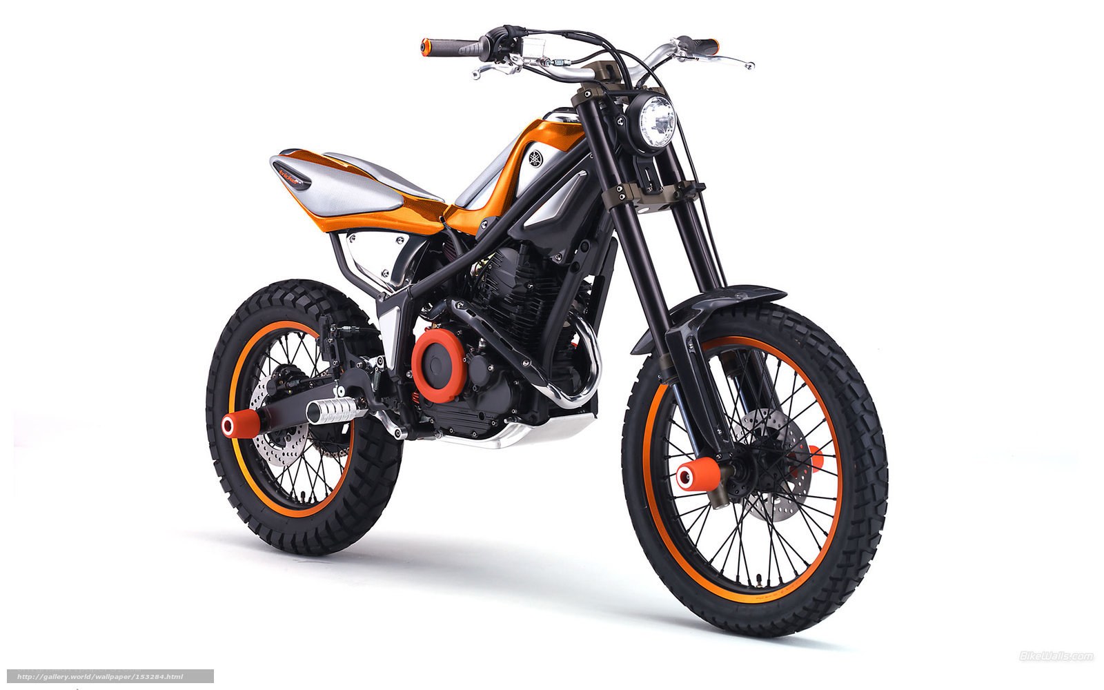 orange and black motorcycle
