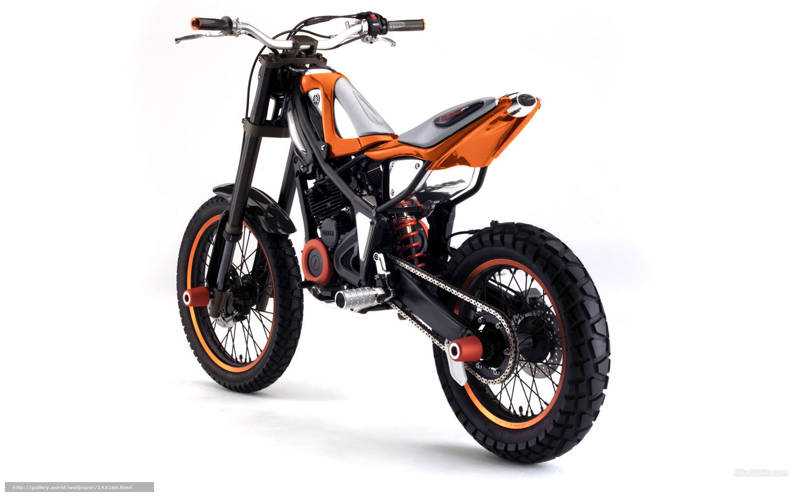 orange and black motorcycle