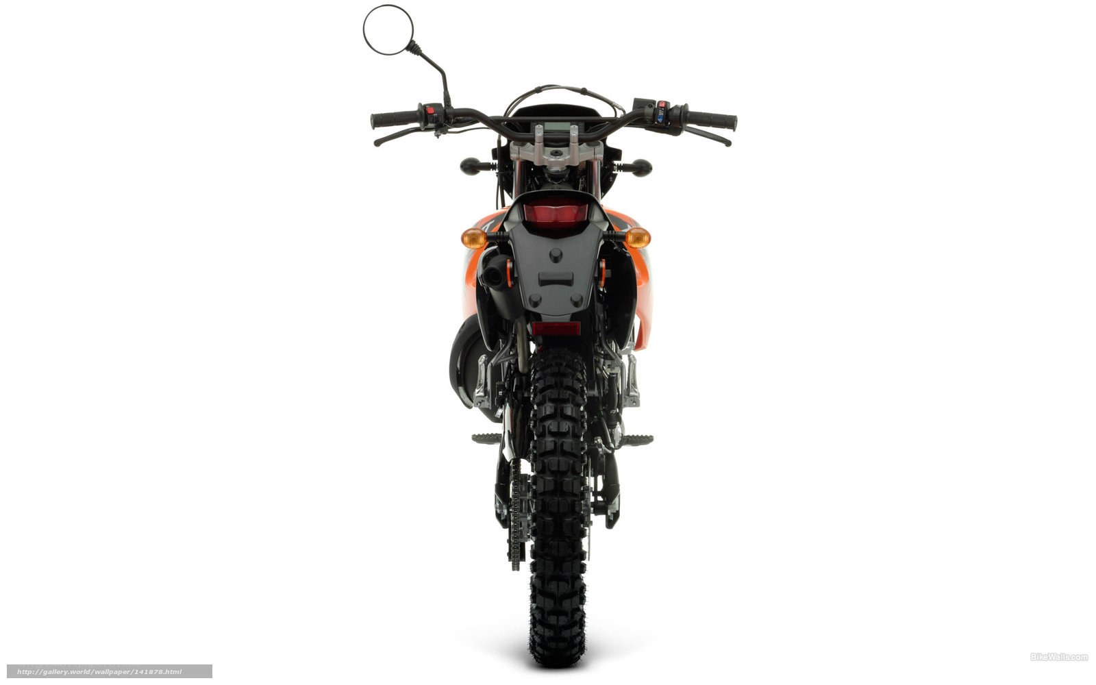 orange and black motorcycle