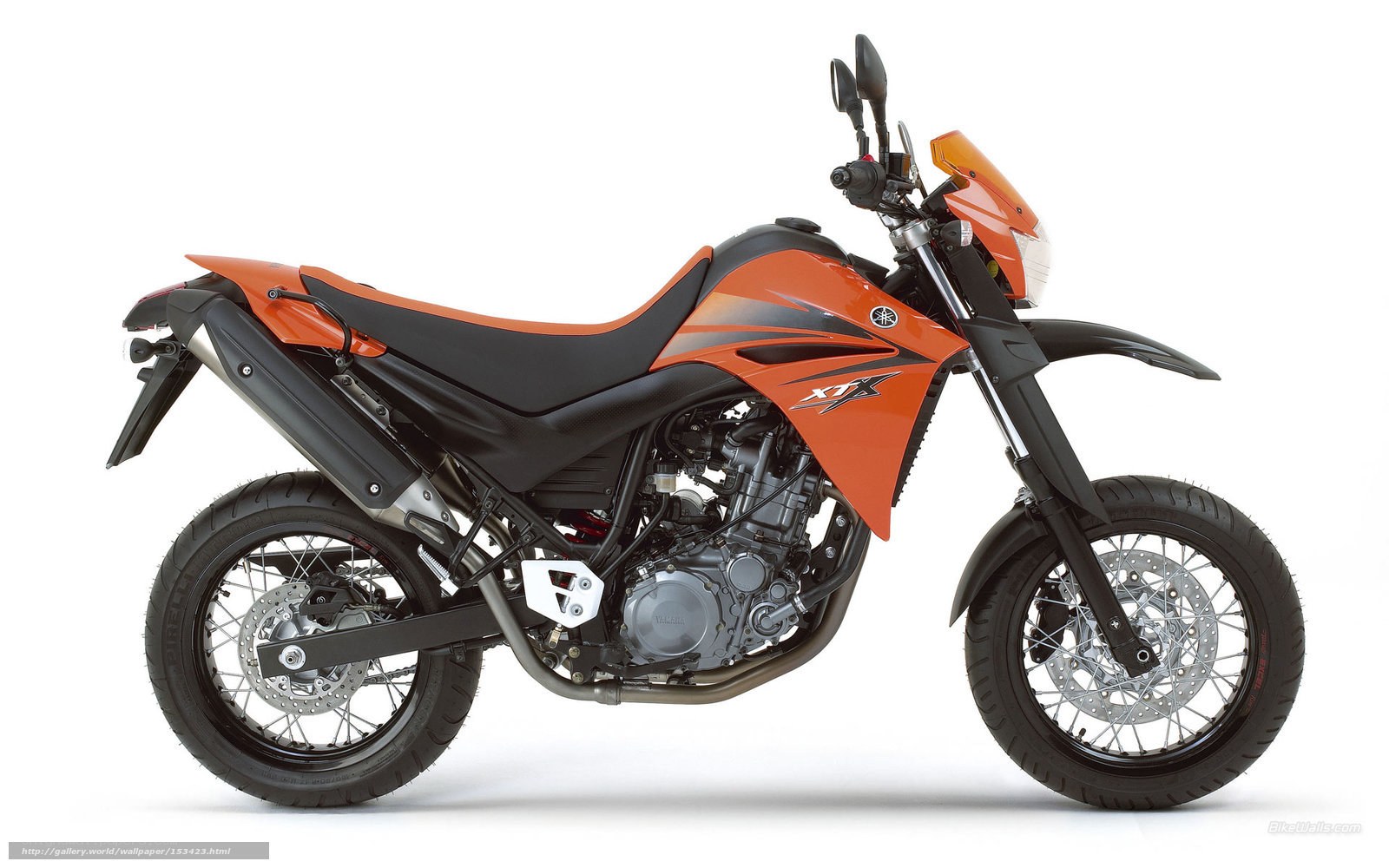 orange and black motorcycle