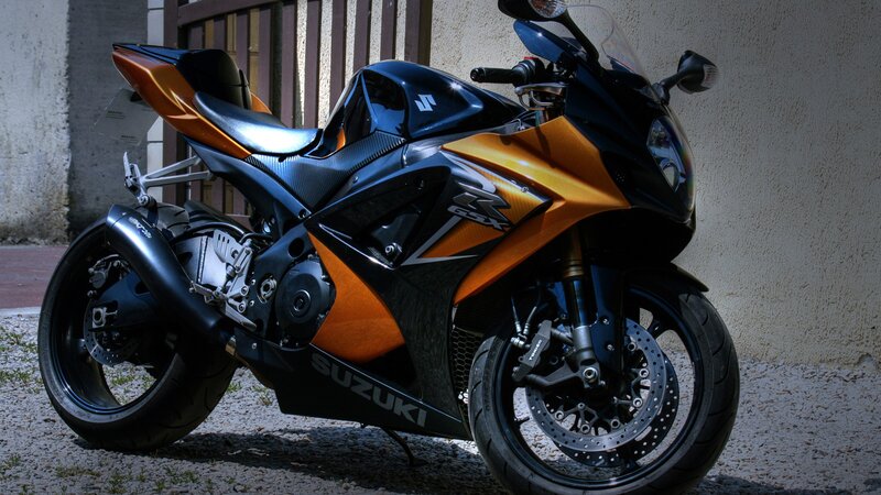 Orange and Black Motorcycle — Dramatic, Afternoon, Photograph, Gravel Ground