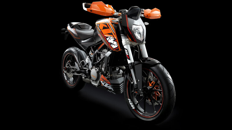 Orange and Black Motorcycle — Dramatic, Photograph, Handlebars