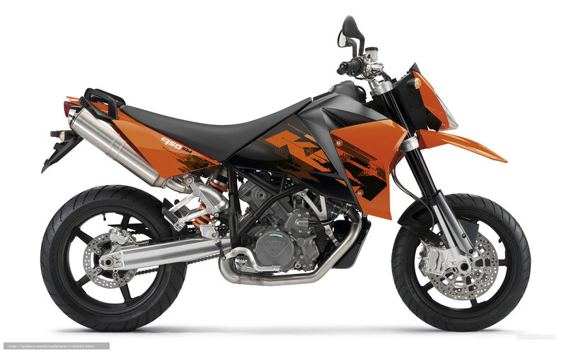 Orange and Black Motorcycle — Neutral, Photograph, Exhaust Pipe, Front Wheel, Seat